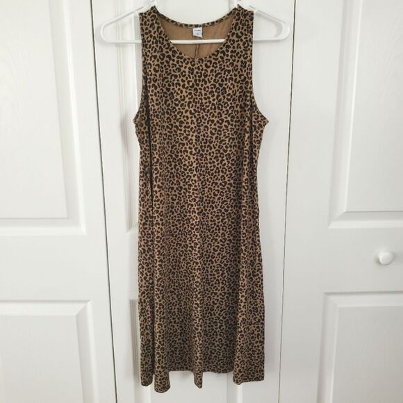 Old Navy Dresses & Skirts - Old Navy Leopard Print Sleeveless Dress Women's Size Medium